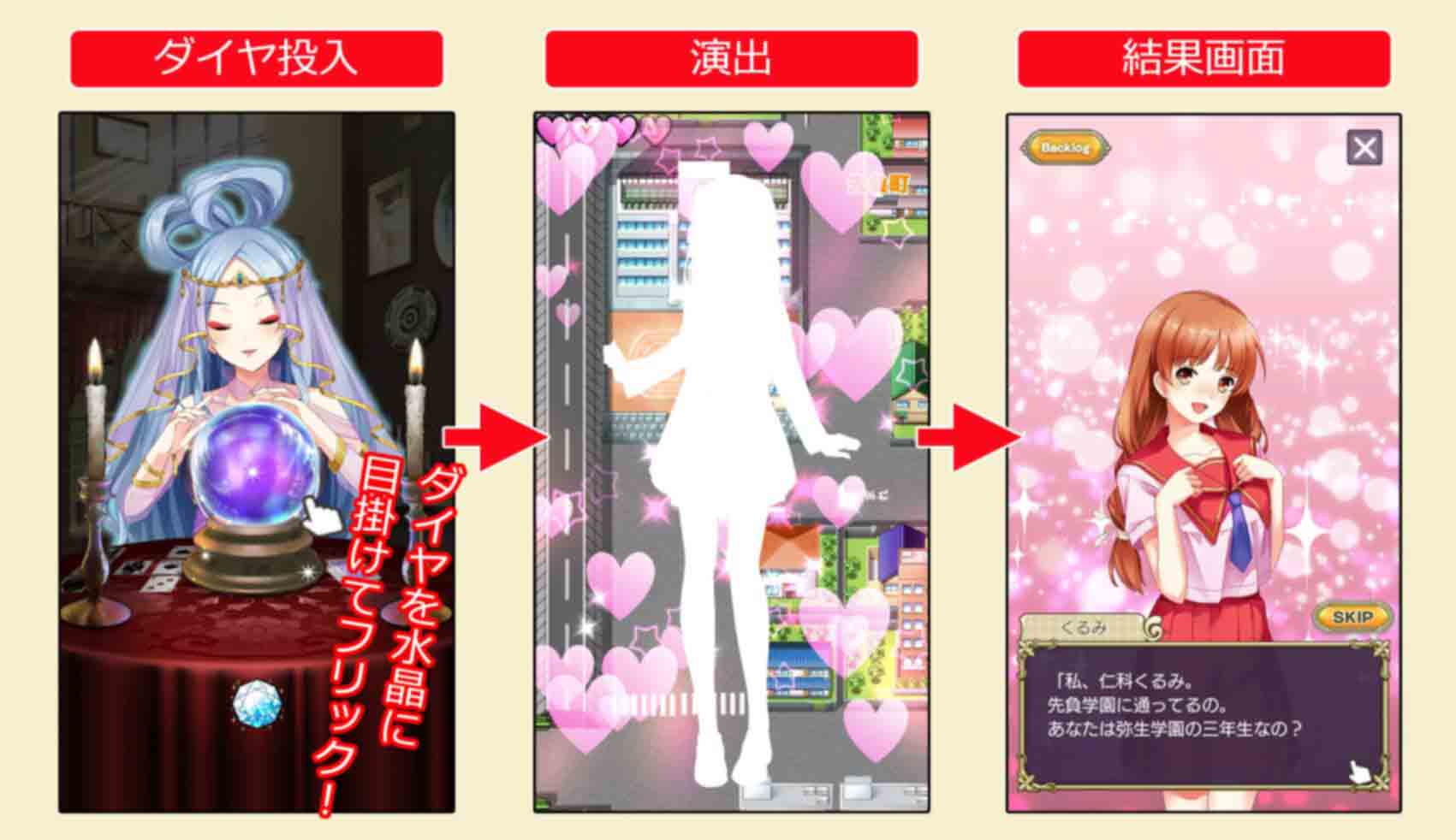 ガチャ画面
